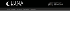 Desktop Screenshot of lunaristorante.us